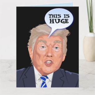 Remerciements Carte d'anniversaire drôle de Donald Trump