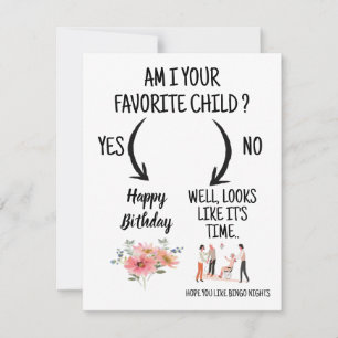 Remerciements carte d'anniversaire drôle de maman à maman
