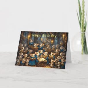 Remerciements Carte d'anniversaire du choeur de souris Church