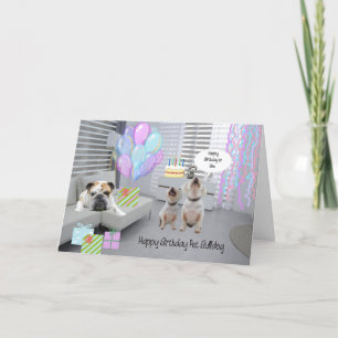 Remerciements Carte d'anniversaire pour animal de compagnie Bull