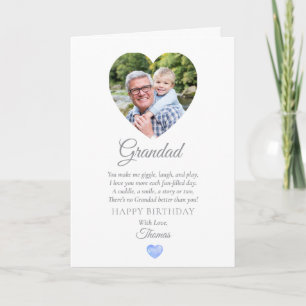 Remerciements Carte d'anniversaire Sweet Grandad de Toddler