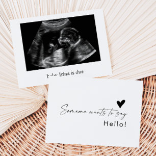 Remerciements Carte d'annonce de naissance pour dire bonjour béb