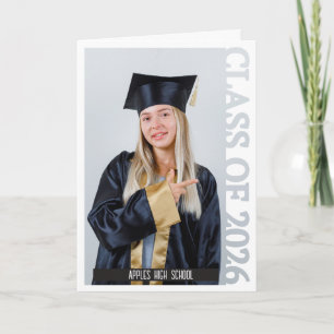 Remerciements Carte d'annonce de remise des diplômes de la promo