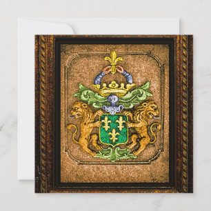 Remerciements Carte d'armoiries de la famille Dutch van Westerve