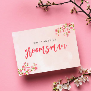 Remerciements Carte d'arrosage de printemps de fleurs de cerisie