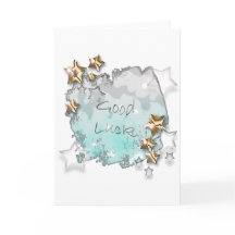 Carte de bonne chance - étoiles chanceuses