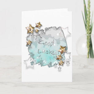 Remerciements Carte de bonne chance - étoiles chanceuses