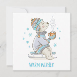 Remerciements Carte de cacao de Noël pour chien