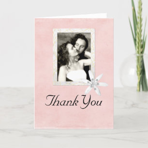 Remerciements Carte de cadre photo de remerciement de mariage