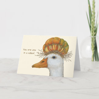 Remerciements carte de canard Eleanor
