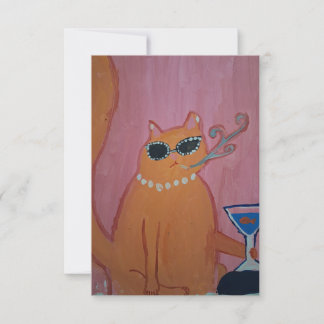 Remerciements Carte de chat