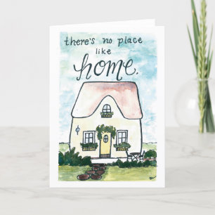 Remerciements Carte de chauffage domestique aquarelle
