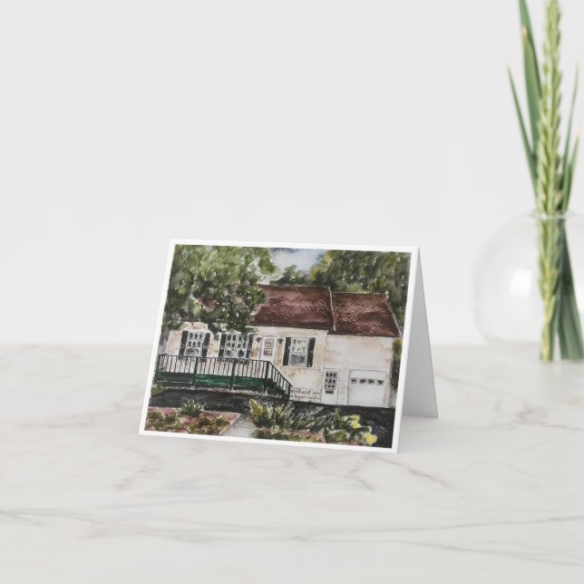 Remerciements Carte de chauffage domestique aquarelle (Devant)