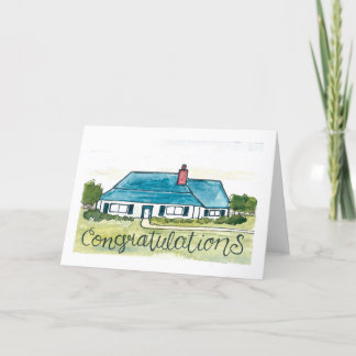 Remerciements Carte de chauffage domestique aquarelle