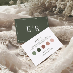 Remerciements Carte de Code Vestimentaire pour les Invités au Ma