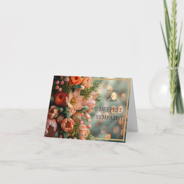 Remerciements Carte de condoléances (Devant)