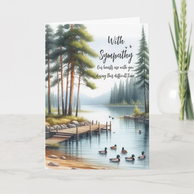 Remerciements Carte de condoléances (Devant)