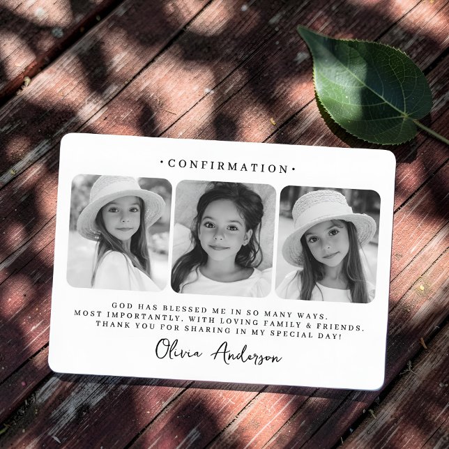 Remerciements Carte de Confirmation Moderne Simple et Chic (Créateur téléchargé)