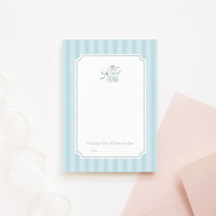 Remerciements Carte de conseil pour poussette de bébé mignonne P