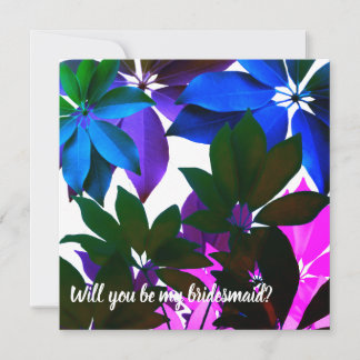 Remerciements Carte de demoiselle d'honneur de mariage aux feuil