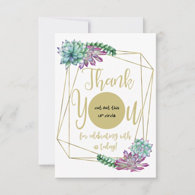 Remerciements Carte De Faveur Du Balm De Lip Succulent EOS Encad (Devant)