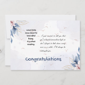 Remerciements Carte de félicitations