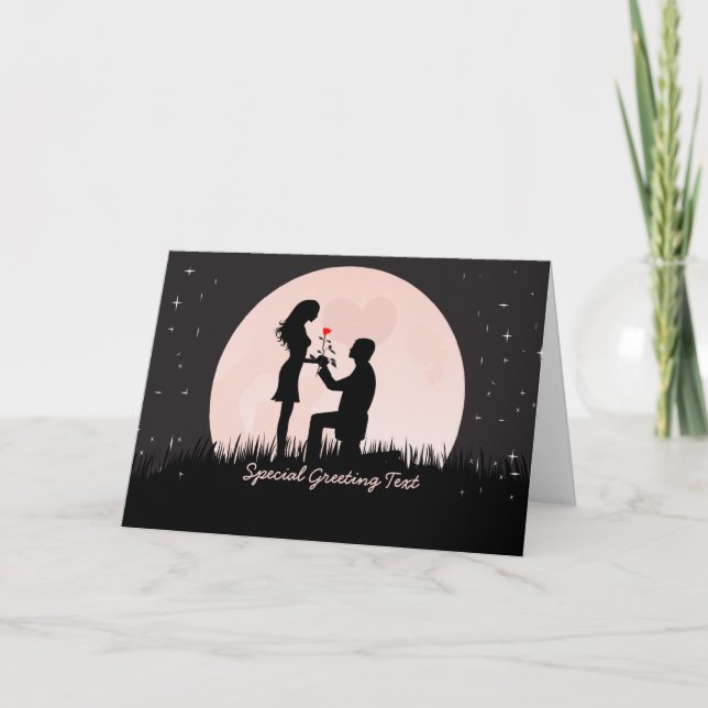 Remerciements Carte de félicitations de fiançailles (Devant)