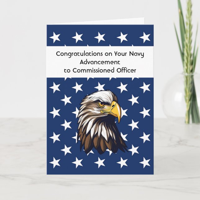 Remerciements Carte de félicitations pour l'officier commandant  (Devant)
