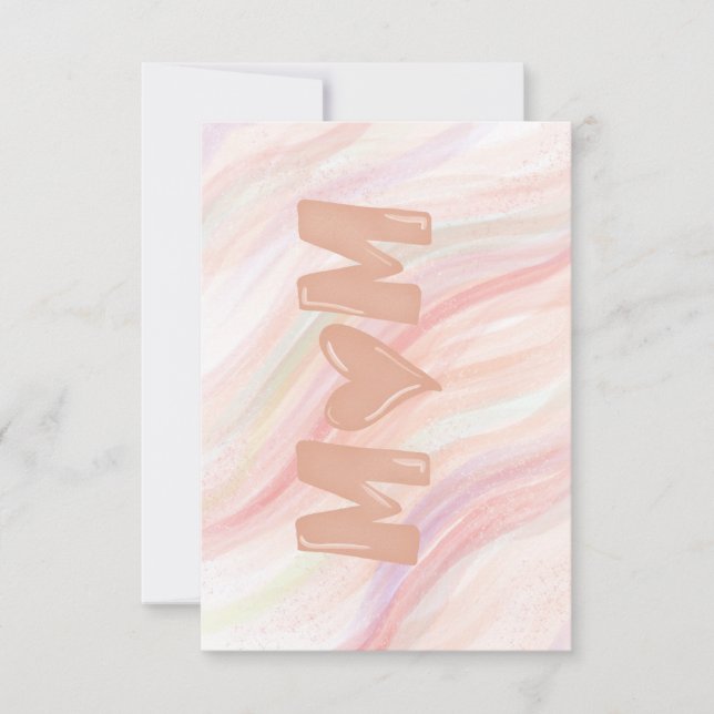 Remerciements Carte de fête des mères (Devant)