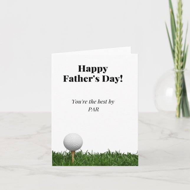 Remerciements Carte de Fête des pères de golf (Devant)
