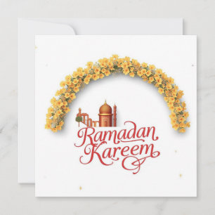 Remerciements Carte de fête Ramadan Kareem