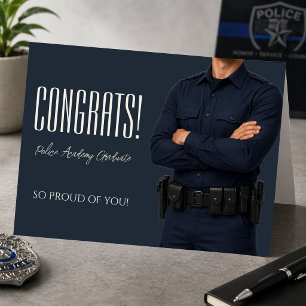 Remerciements Carte de fin d'études de l'Académie de police Mome