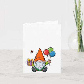 Remerciements Carte de Gnome d'anniversaire