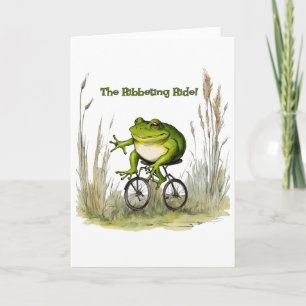Remerciements Carte de grenouille de randonnée Ribbeting