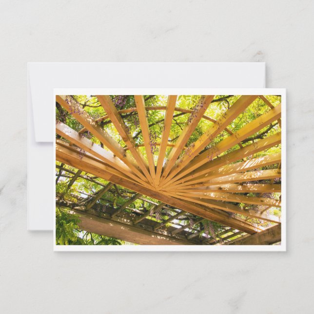 Remerciements Carte de jardin Wisteria (Devant)