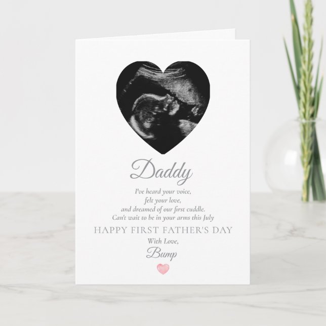Remerciements Carte de jour du premier père de Bump - Télécharge (Devant)