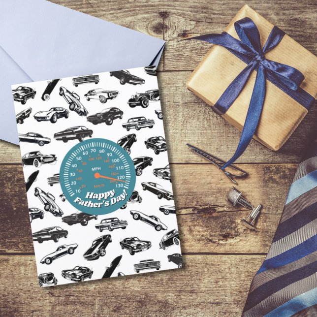 Remerciements Carte de jour pour père de voiture classique (Créateur téléchargé)