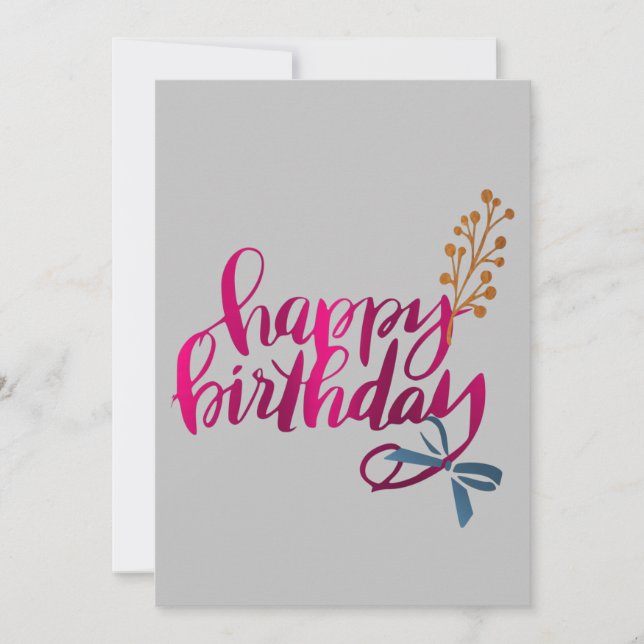 Remerciements Carte de Joyeux Anniversaire (Devant)