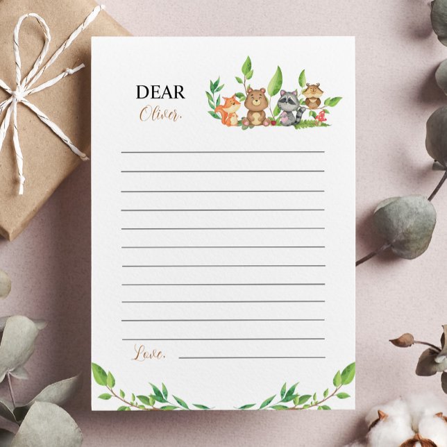 Remerciements Carte de la capsule de temps Woodland Wild One Not (Créateur téléchargé)