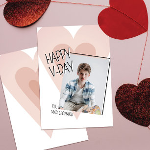 Remerciements Carte de la Saint-Valentin avec photo de cœur pour