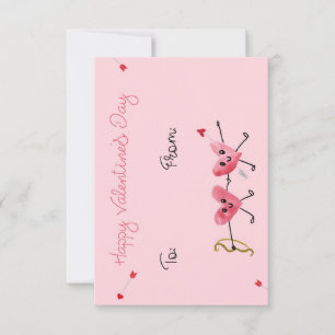 Remerciements Carte de la Saint-Valentin Cœurs de la Flèche de C
