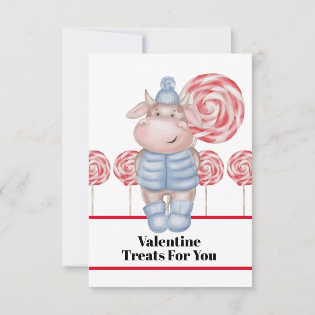 Remerciements Carte de la Saint-Valentin de friandises rien que  (Devant)