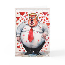 Carte de la Saint-Valentin Drumpf