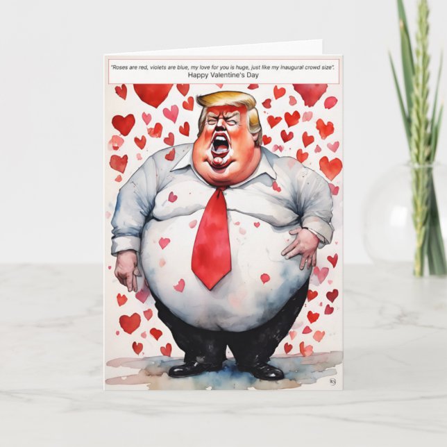 Remerciements Carte de la Saint-Valentin Drumpf (Devant)
