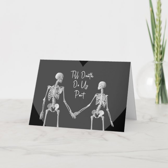 Remerciements Carte de la Saint-Valentin 'Jusqu'à ce que la mort (Devant)
