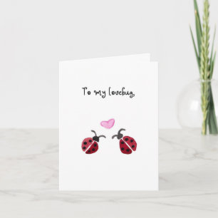 Remerciements Carte de la Saint-Valentin Lovebug