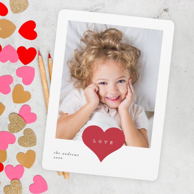 Remerciements Carte de la Saint-Valentin pour la classe avec pho (Créateur téléchargé)