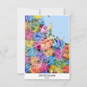 Remerciements Carte de la ville de Dar es Salaam Tanzanie