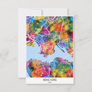 Remerciements Carte de la ville de Hong Kong
