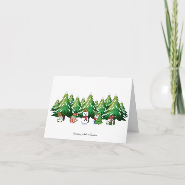 Remerciements Carte de lutin de Noël (Devant)